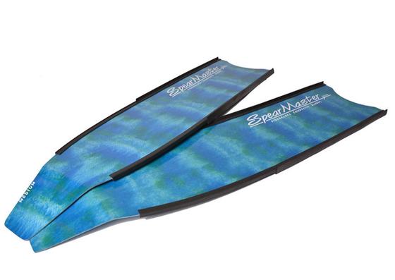 Spearmaster Fibreglass Fin Blades (Pair) - Blue – One Breath Diving